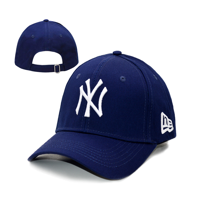 NY letter fashion trend cap baseball cap men and women casual hat-Blue/White_97732