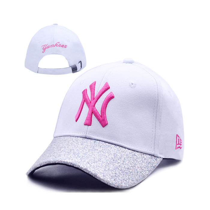 NY letter fashion trend cap baseball cap men and women casual hat-Gray/White_86414