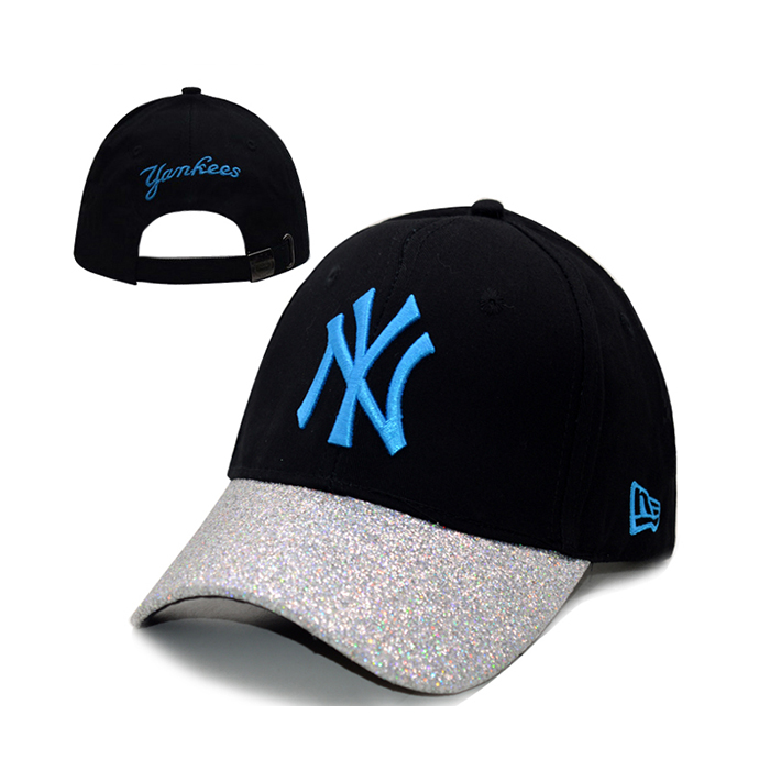 NY letter fashion trend cap baseball cap men and women casual hat-Black/Gray_98868