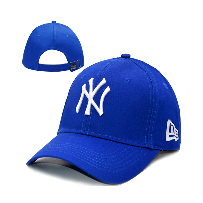 NY letter fashion trend cap baseball cap men and women casual hat-Blue/White_57049