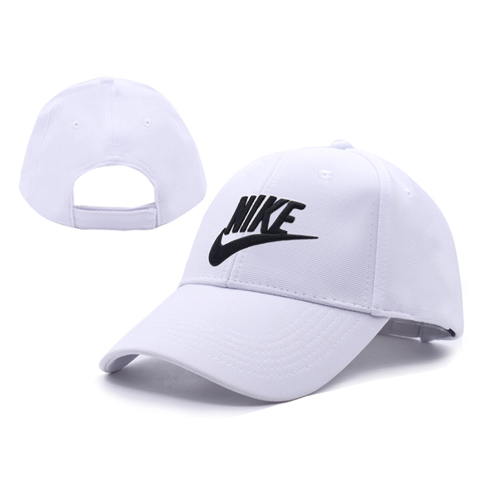 NK letter fashion trend cap baseball cap men and women casual hat-White/Black_32176