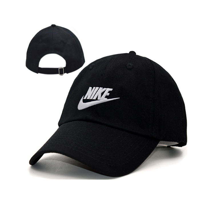 NK letter fashion trend cap baseball cap men and women casual hat-Black/White_61248