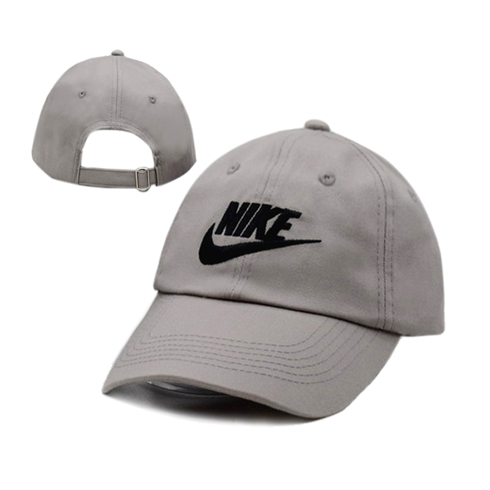 NK letter fashion trend cap baseball cap men and women casual hat-Gray/Black_41716