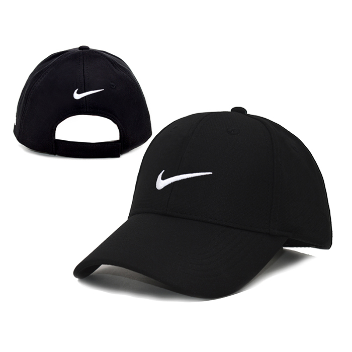 NK letter fashion trend cap baseball cap men and women casual hat-Black/White_26471