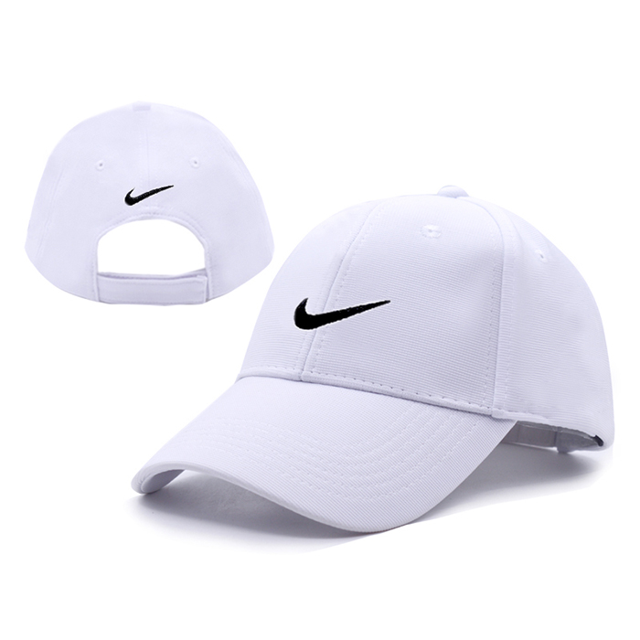 NK letter fashion trend cap baseball cap men and women casual hat-White/Black_18166