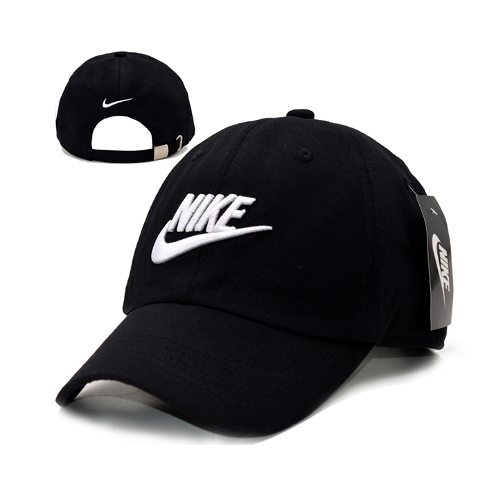 NK letter fashion trend cap baseball cap men and women casual hat-Black/White_29365