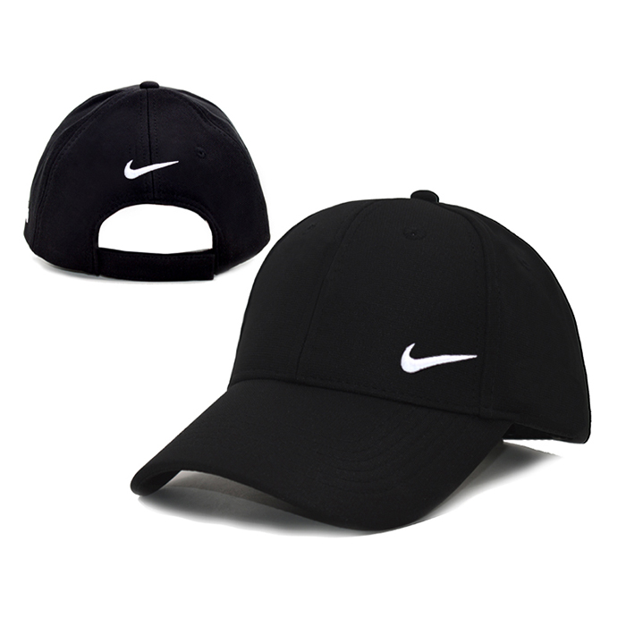 NK letter fashion trend cap baseball cap men and women casual hat-Black/White_84444