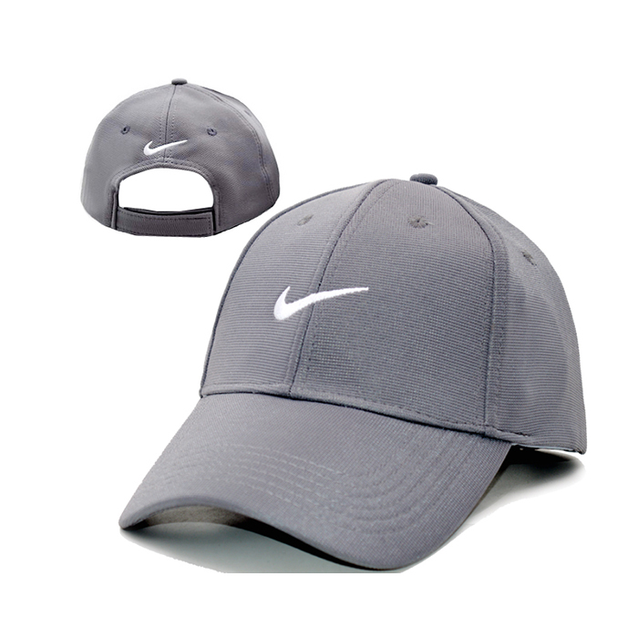 NK letter fashion trend cap baseball cap men and women casual hat-Gray/White_33355