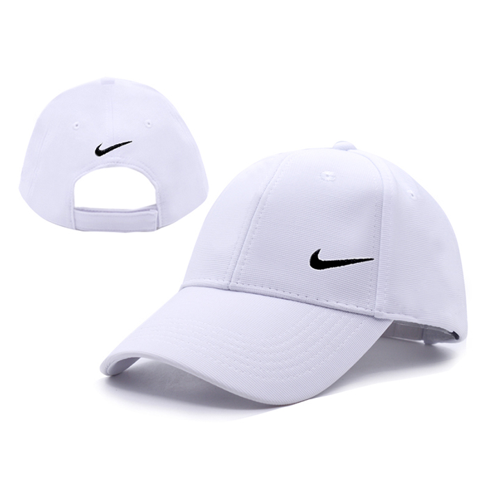 NK letter fashion trend cap baseball cap men and women casual hat-White/Black_90418