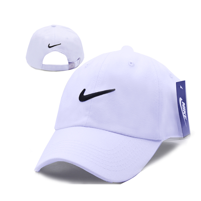 NK letter fashion trend cap baseball cap men and women casual hat-White/Black_73850