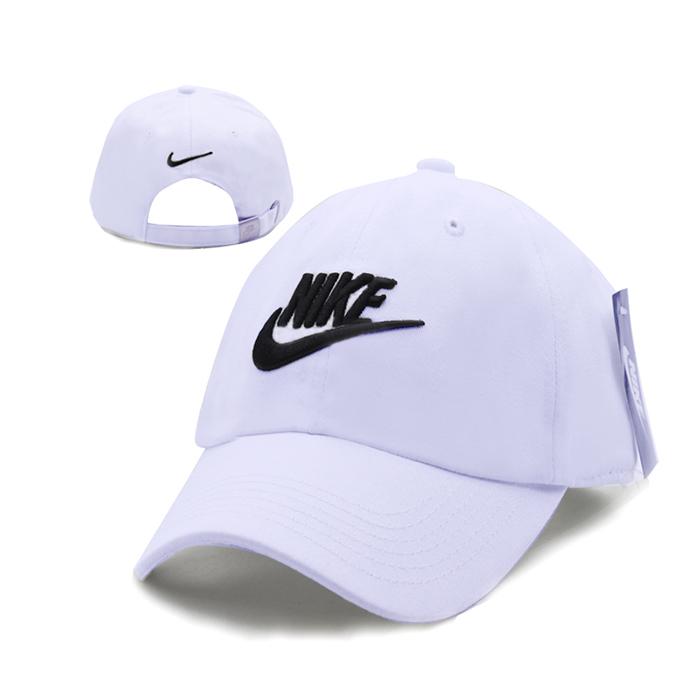 NK letter fashion trend cap baseball cap men and women casual hat-White/Black_20708