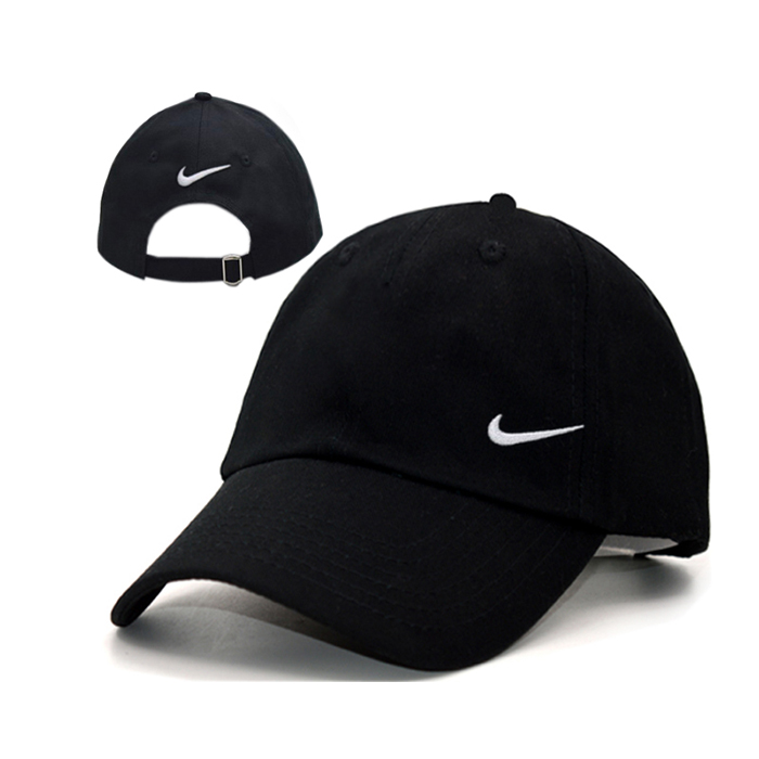 NK letter fashion trend cap baseball cap men and women casual hat-Black/White_25836