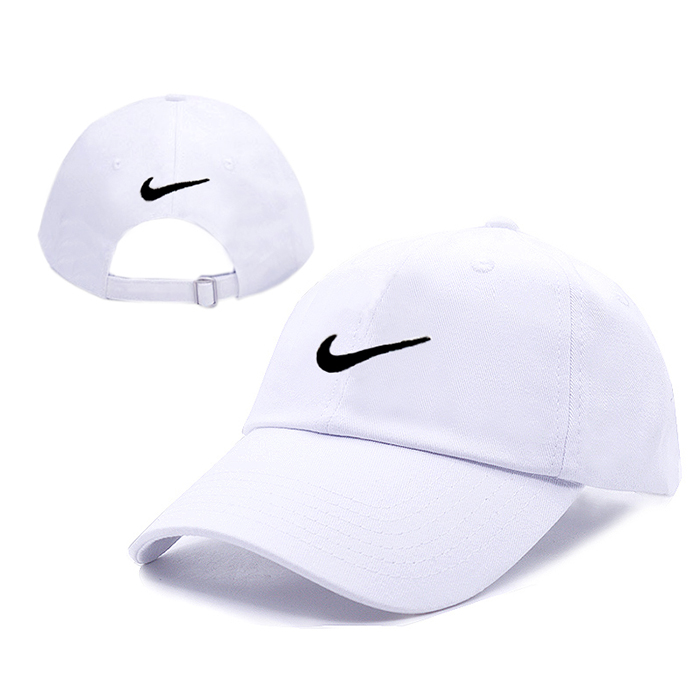 NK letter fashion trend cap baseball cap men and women casual hat-White/Black_99947