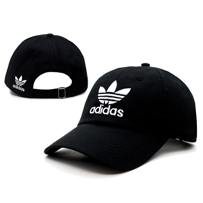 AD letter fashion trend cap baseball cap men and women casual hat-Black/White_90693