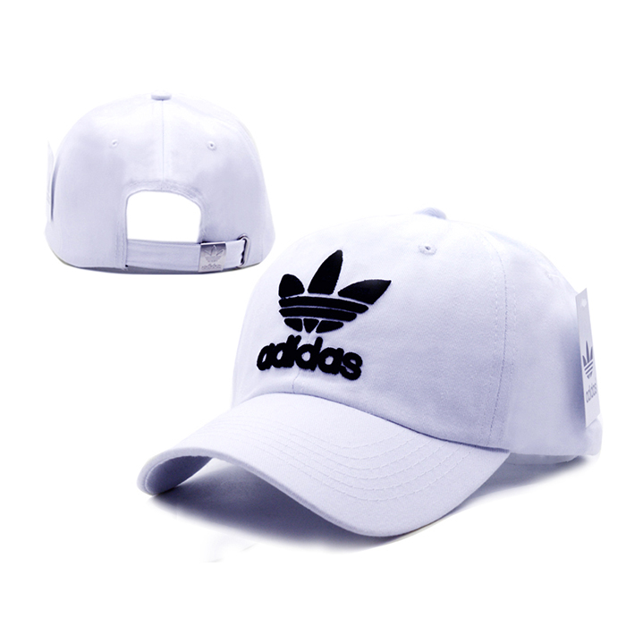 AD letter fashion trend cap baseball cap men and women casual hat-White/Black_34708