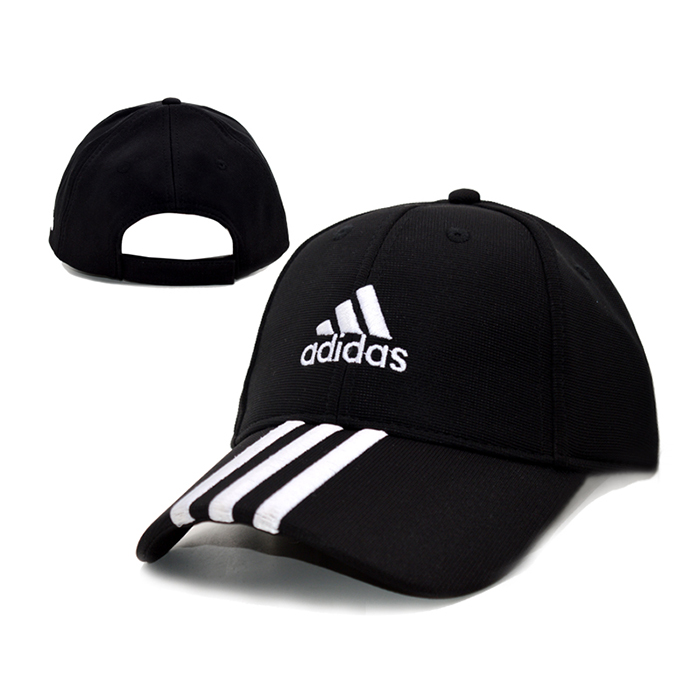 AD letter fashion trend cap baseball cap men and women casual hat-Black/White_92523