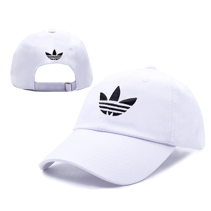 AD letter fashion trend cap baseball cap men and women casual hat-White/Black_40655