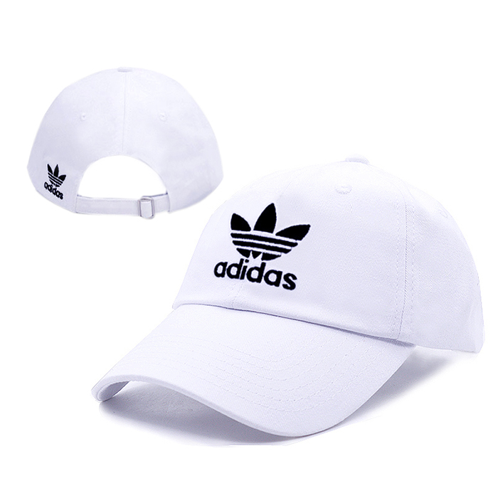 AD letter fashion trend cap baseball cap men and women casual hat-White/Black_27455