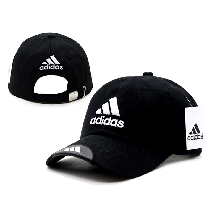 AD letter fashion trend cap baseball cap men and women casual hat-Black/White_70310