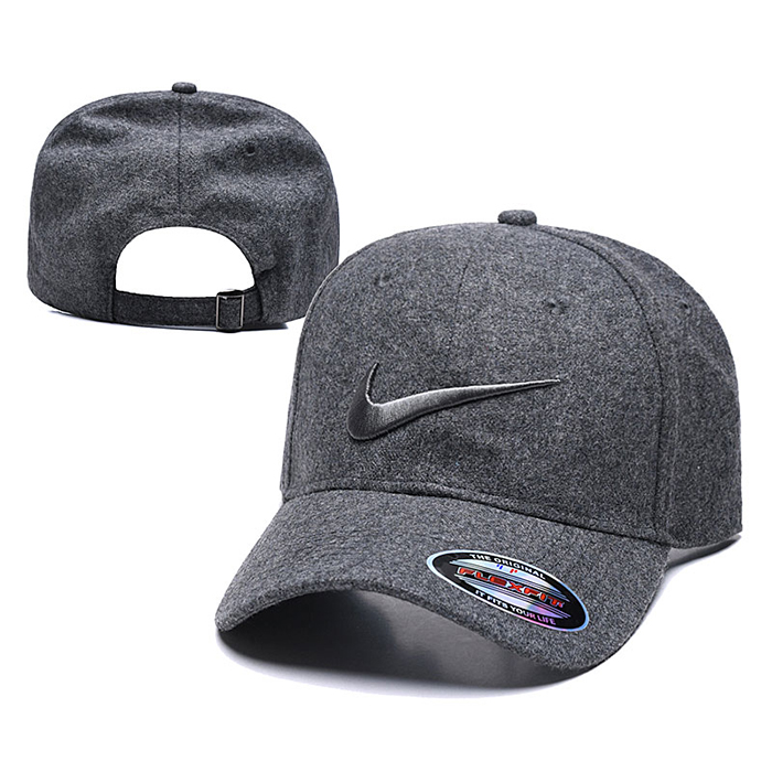 NK letter fashion trend cap baseball cap men and women casual hat-Gray_15353