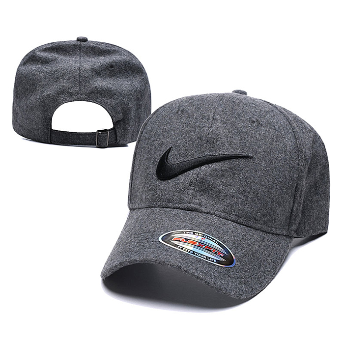 NK letter fashion trend cap baseball cap men and women casual hat-Gray_36989