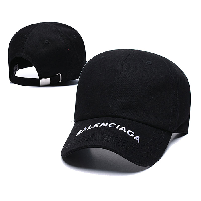 Balenciaga letter fashion trend cap baseball cap men and women casual hat-Black_83011