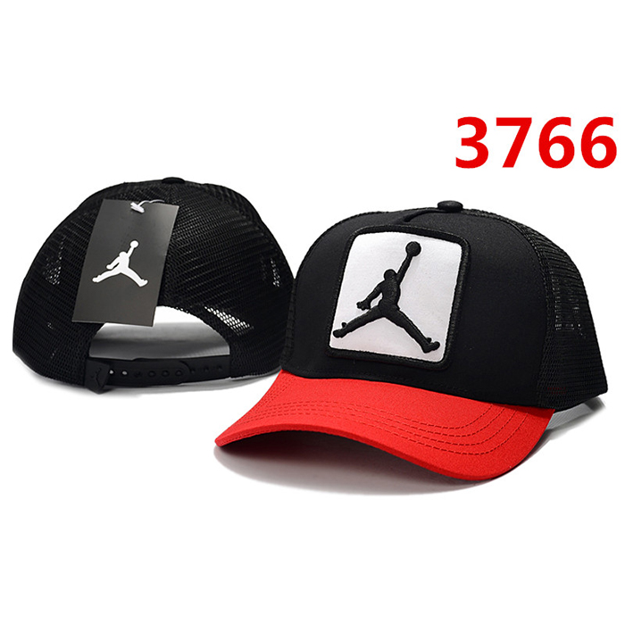 Jordan letter fashion trend cap baseball cap men and women casual hat-Red/Black_95795