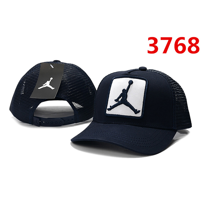 Jordan letter fashion trend cap baseball cap men and women casual hat-Navy Blue_81976
