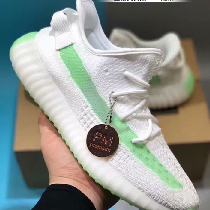 X Kanye Yeezy Boost 350 V2 Running Shoes-White/Green_32106