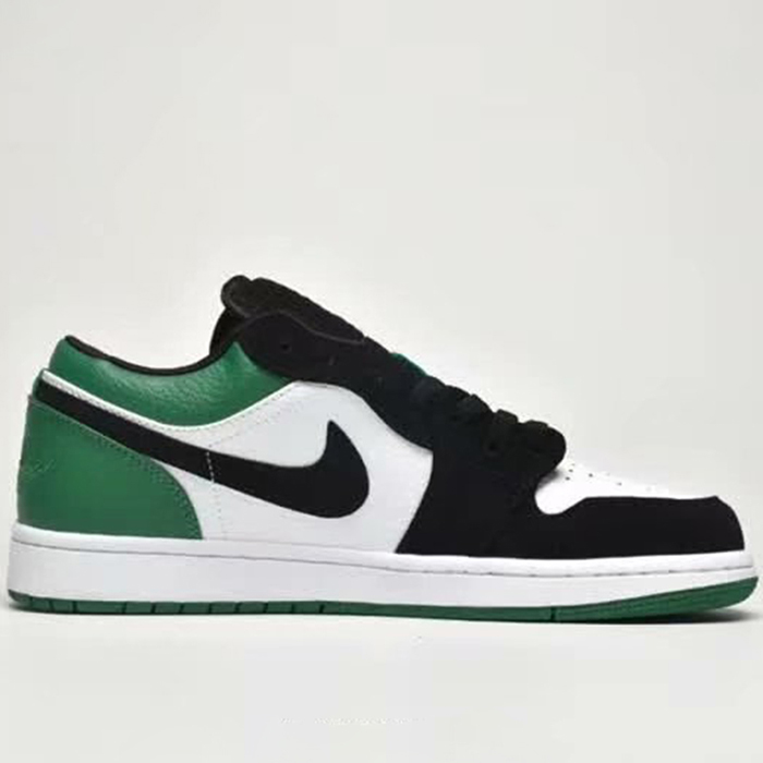 Air Jordan 1 Low AJ1 Running Shoes-Black/Green_74211