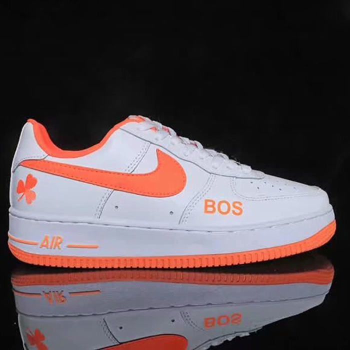 Air Force 1 Low '07 LV8“Celts BOS”AF1 Running Shoes-White/Orange_48970