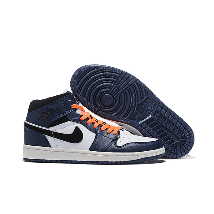 Jordan 1 Series AJ1 Running Shoes-Navy Blue/White_90961