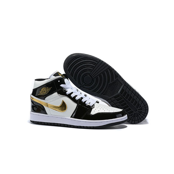 Jordan 1 Series AJ1 Running Shoes-White/Black_73436