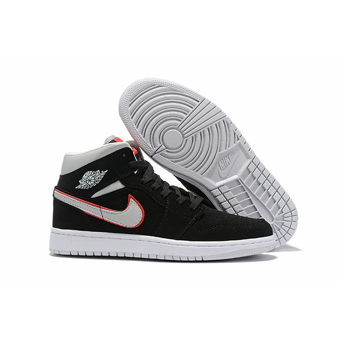 Jordan 1 Series AJ1 Running Shoes-Black/White_65537