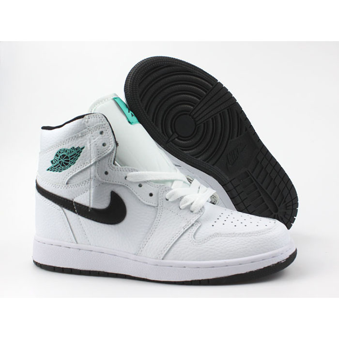 Jordan 1 Series AJ1 Running Shoes-White/Black_11011