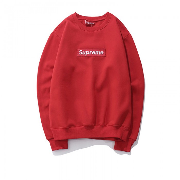Supreme Autumn long sleeve round neck t-shirt casual clothes-Red_76363