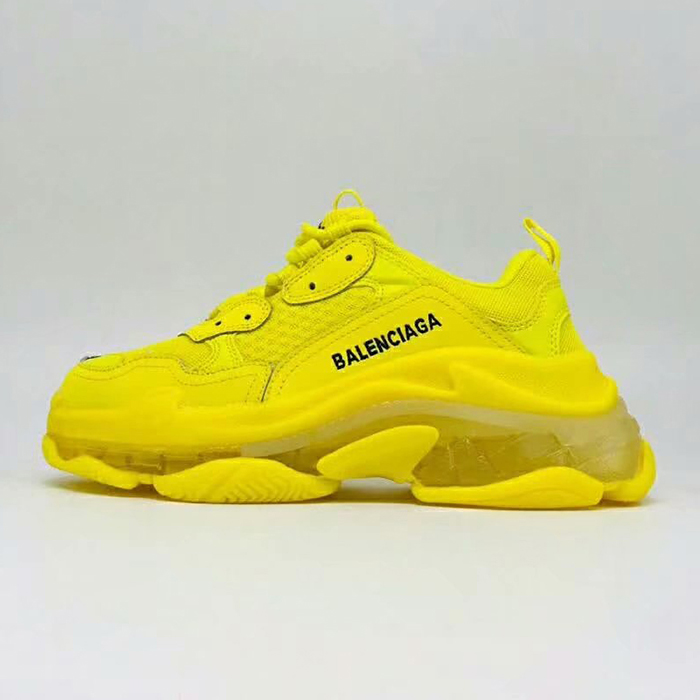 Balenciaga Triple-S Sneaker 17FW ins Running Shoes-All Yellow_98209