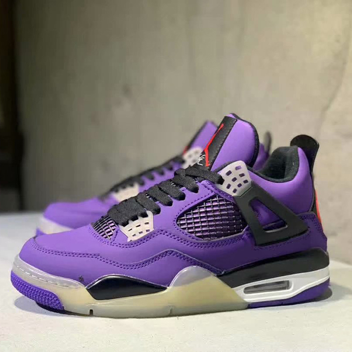 Air‌ Jordan 4 Retro‌ NRG Basketball Shoes-Purple/Black_66930