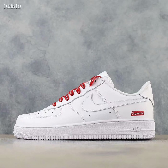 Crossover Supremex 20SS AIR FOCRE 1 Low AF1 Running Shoes-White/Red_44347