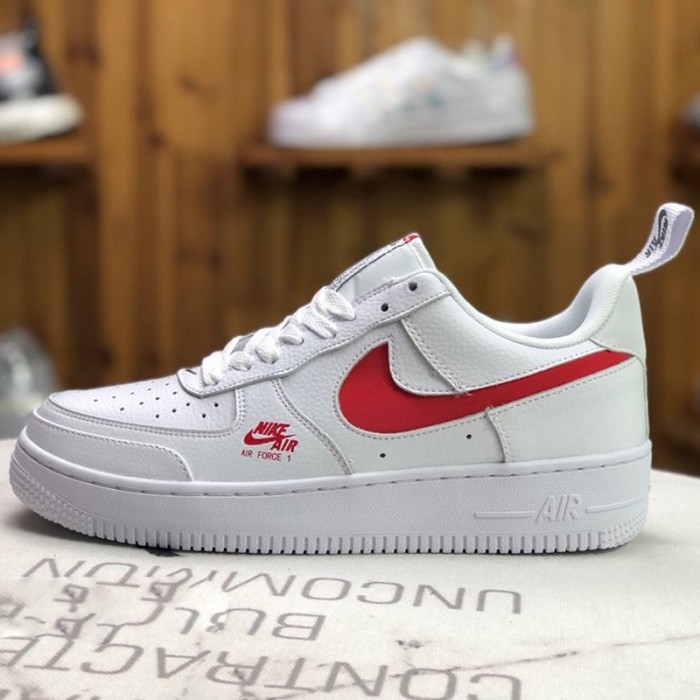 Air Force 1 Low LV8 Utility AF1 Running Shoes-White/Red_19548