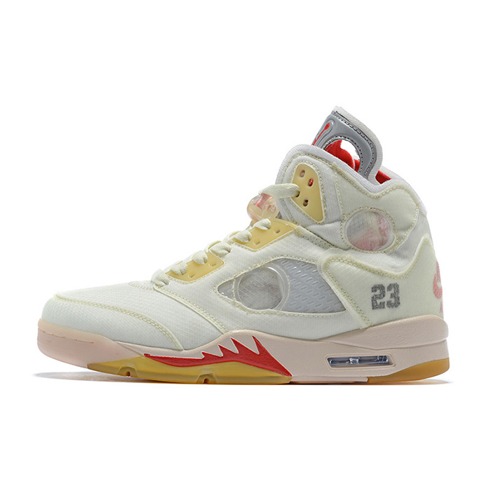 Air Jordan 1 23 Series AJ1 Basketball Shoes-White/Yellow-7413787