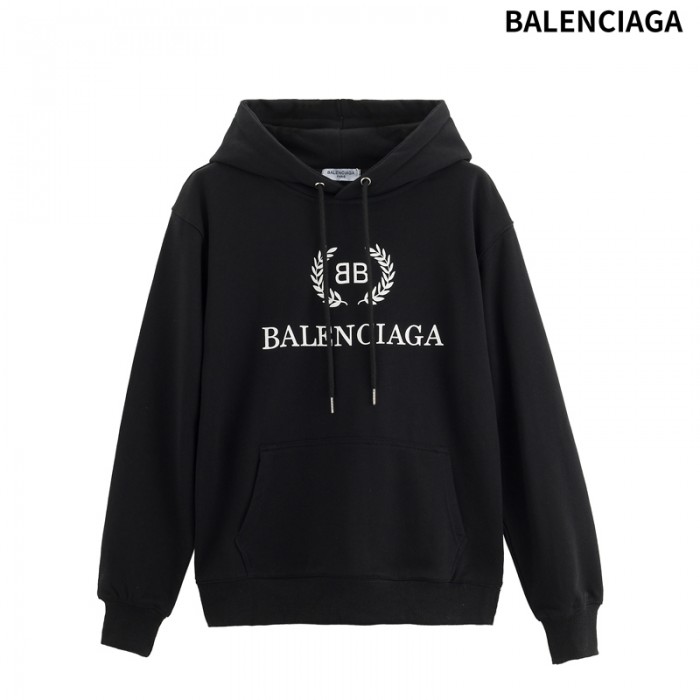 Balenciaga Trend Hooded Sweatshirt Autumn Casual Clothes-Black-387821