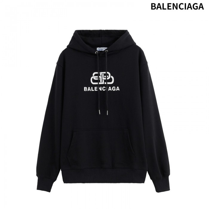 Balenciaga Trend Hooded Sweatshirt Autumn Casual Clothes-Black-8017146