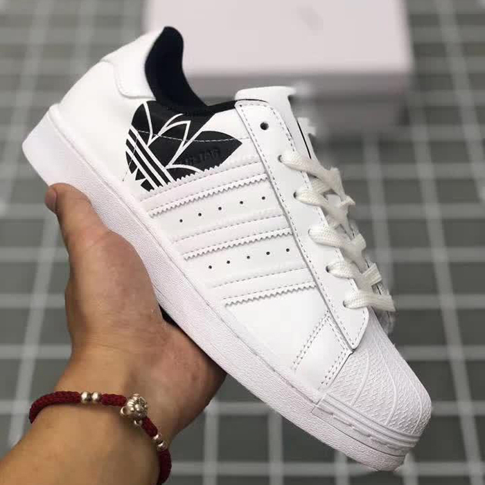 Adidas SUPERSTAR Running Shoes-White/Black-692346