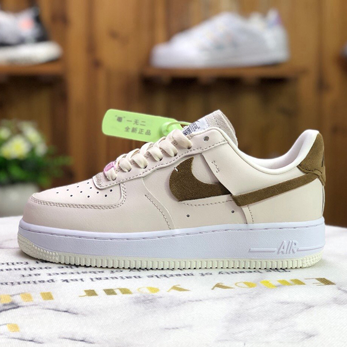 Air Force 1 '07 LX"Vandalized Sail" AF1 Running Shoes-White/Brown-3583115