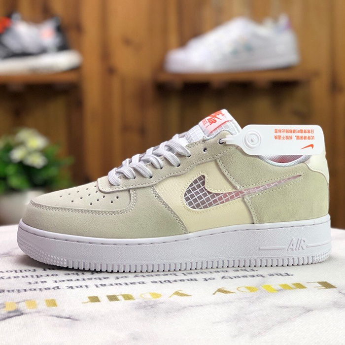 Air Force 1 Low AF1 Running Shoes-Gray/White-9901817