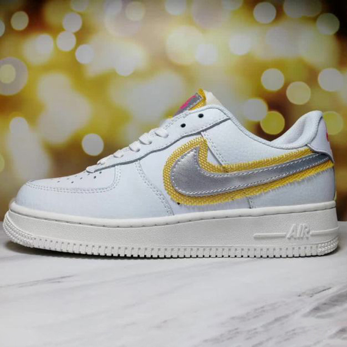 AIR FORCE 1 '07 LX AF1 Women Running Shoes-White/Silver-1721943