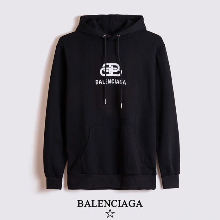 Balenciaga Trend Hooded Sweatshirt Autumn Casual Clothes-Black-8397648