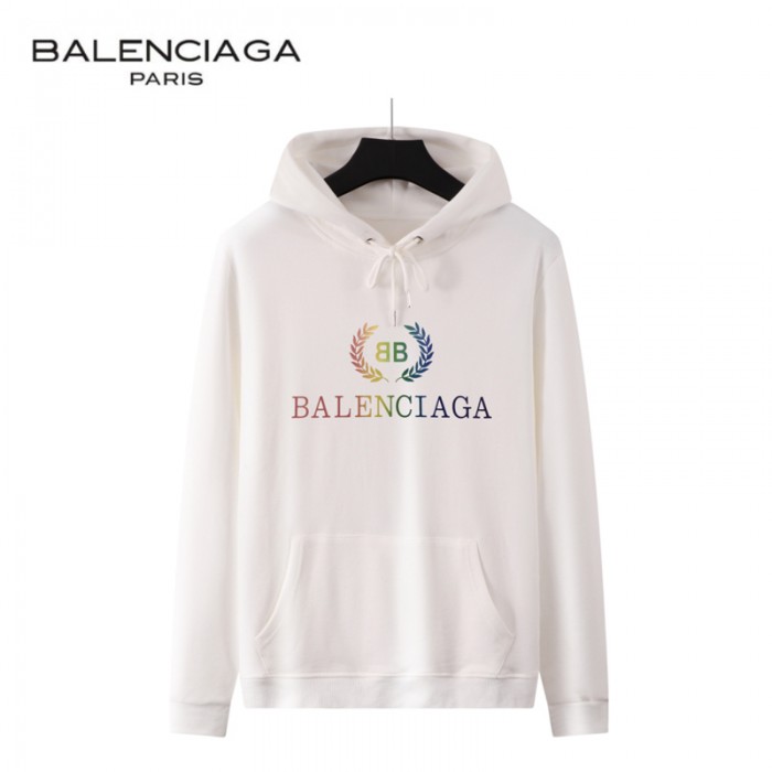Balenciaga Trend Hooded Sweatshirt Autumn Casual Clothes-White-979334