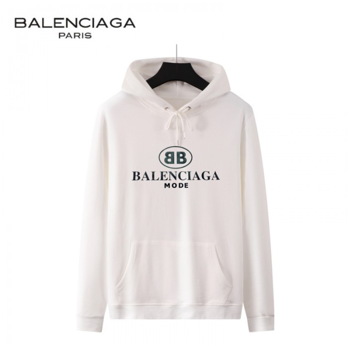 Balenciaga Trend Hooded Sweatshirt Autumn Casual Clothes-White-8585703